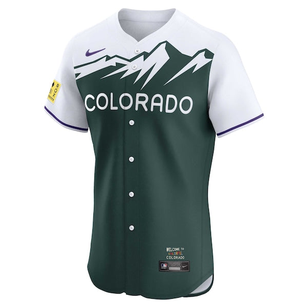 Colorado Rockies Nike City Connect Elite Jersey - Green