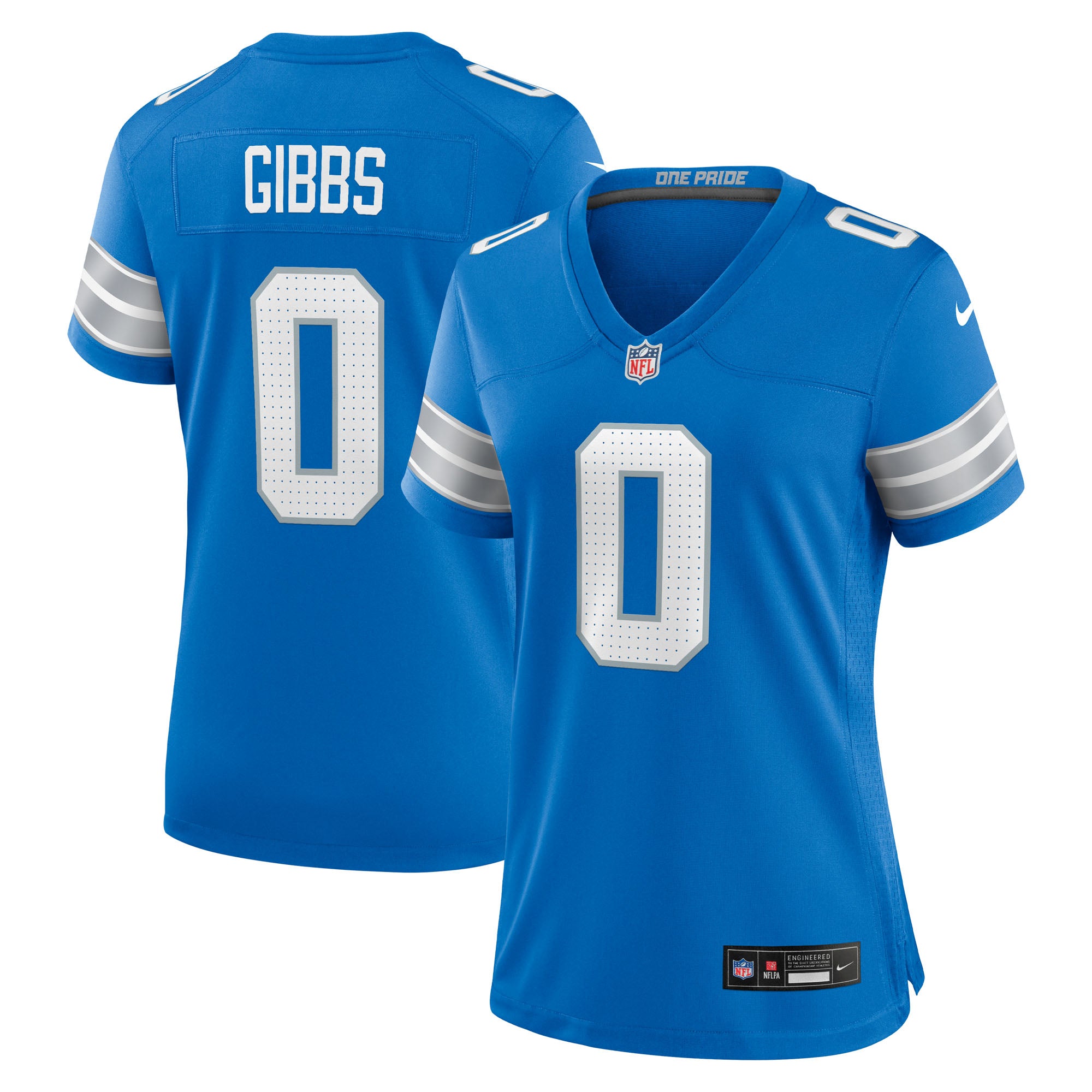 Jahmyr Gibbs Detroit Lions Nike Women's 2nd Alternate Game Player Jersey - Black/Blue