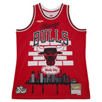 Chicago Bulls x Tats Cru Hardwood Classics Fashion Jersey - Red