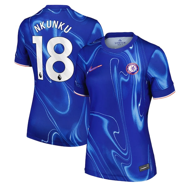 Christopher Nkunku Chelsea Nike Women's 2024/25 Home Replica Player Jersey - Blue