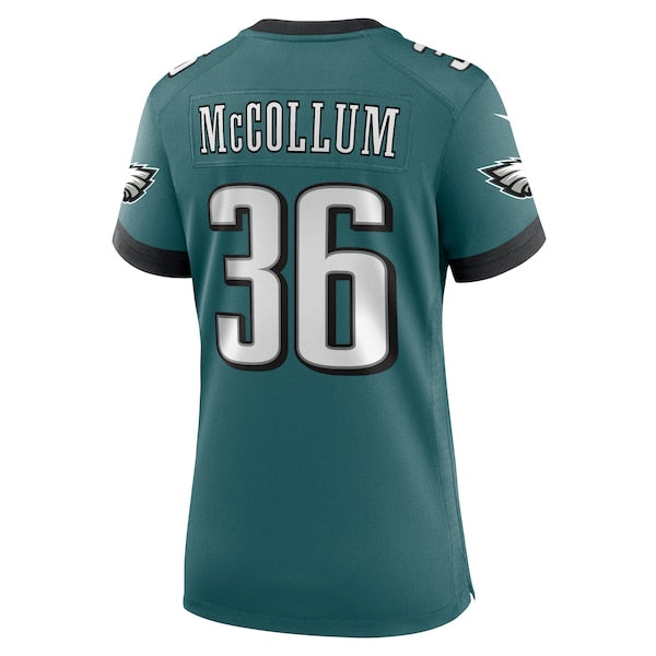 Tristin McCollum Philadelphia Eagles Nike Women's Team Game Jersey - Midnight Green