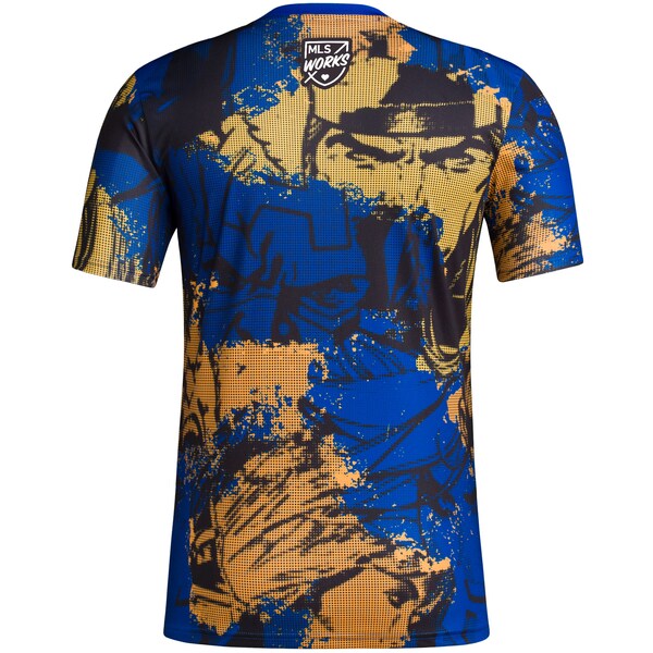 Chicago Fire adidas 2024 MLS Works Kick Childhood Cancer x Marvel Pre-Match Top - Royal