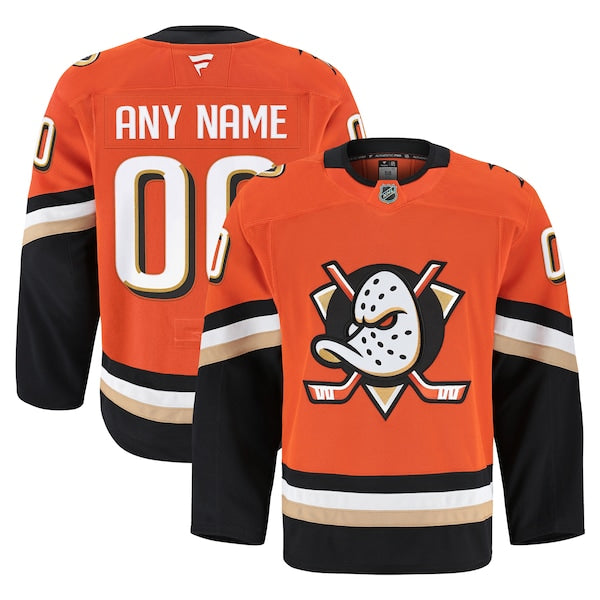 Anaheim Ducks  Home Authentic Pro Custom Jersey - Orange