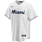 Miami Marlins Nike Home Replica Custom Jersey - White