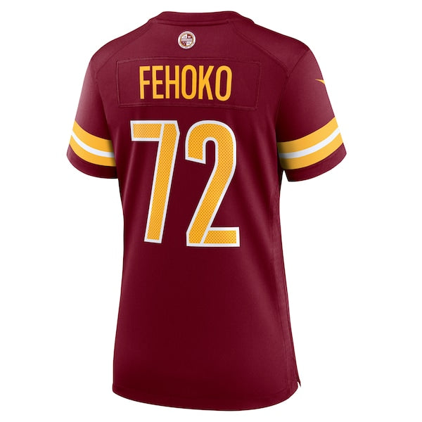 Viliami Fehoko Jr. Washington Commanders Nike Women's Team Game Jersey -  Burgundy