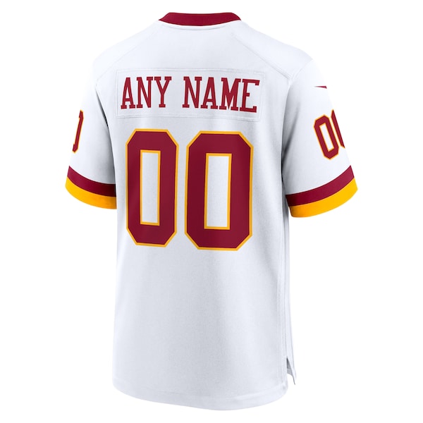 Men's Nike Washington Commanders Game Super Bowl Era Custom Jersey- White/Burgundy