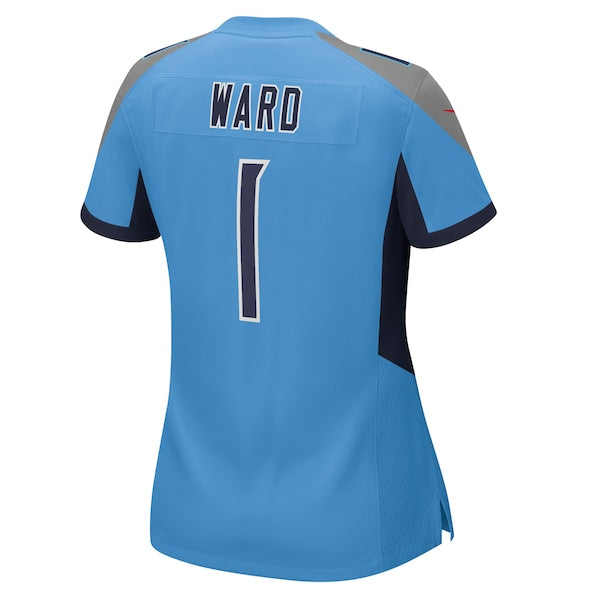 Cameron Ward Tennessee Titans Nike Women's 2025 NFL Draft First Round Pick  Game Jersey - Light Blue/Navy