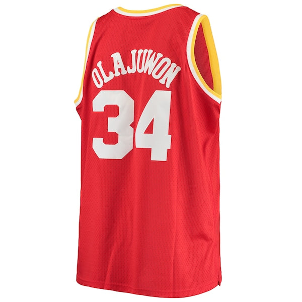Hakeem Olajuwon Houston Rockets 1993/94 Big & Tall Hardwood Classics Swingman Jersey - Red
