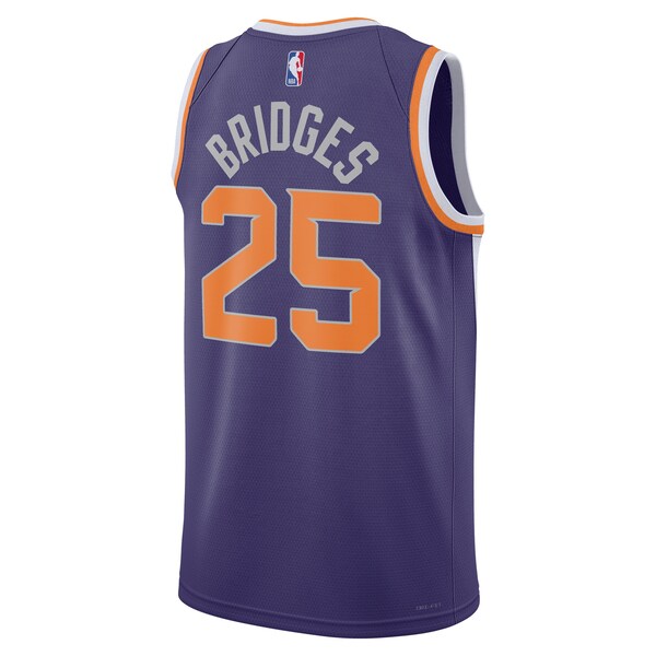 Mikal Bridges Phoenix Suns Nike Unisex Swingman Jersey - Icon Edition - Purple/White