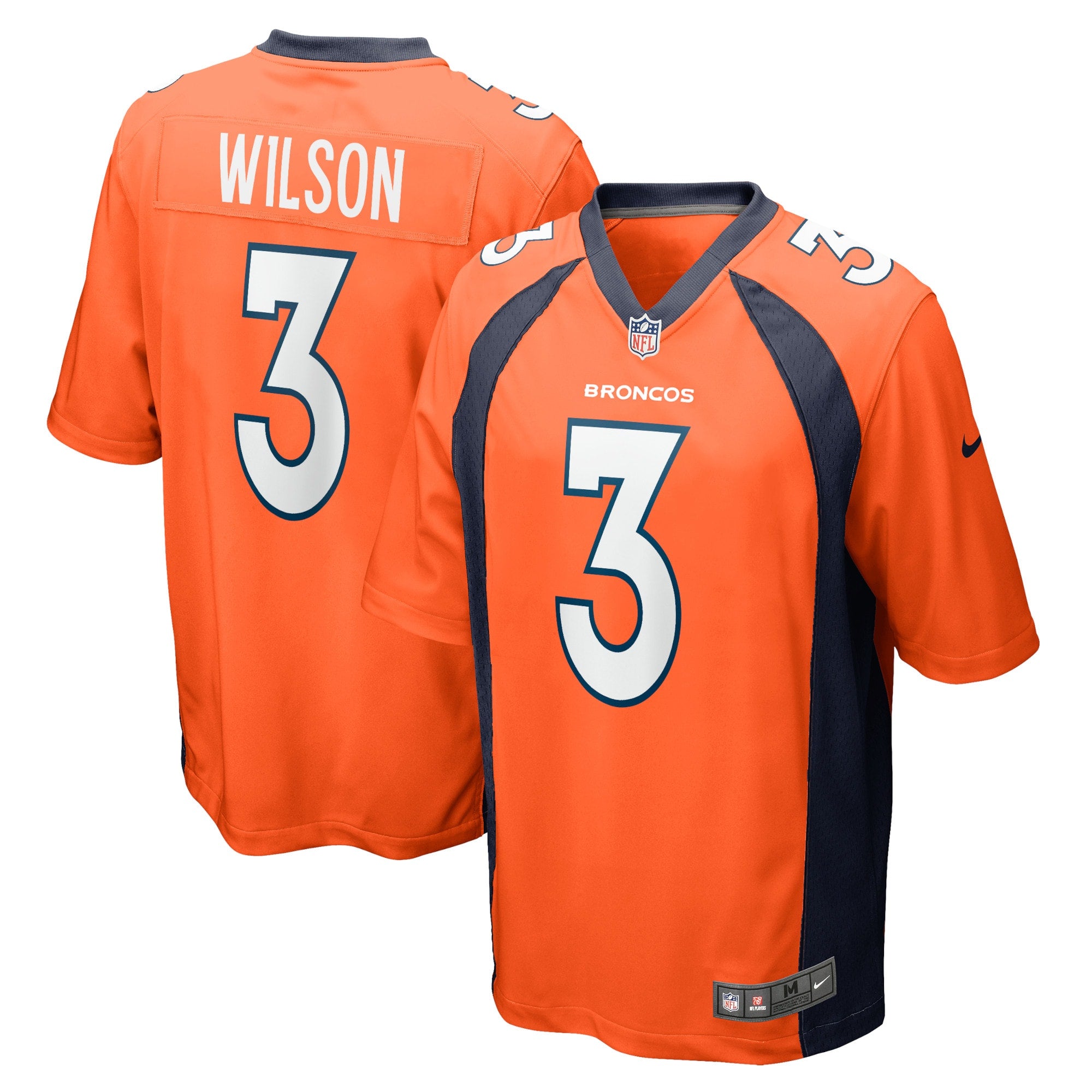 Russell Wilson Denver Broncos Nike Youth Game Jersey - White/Navy/Orange