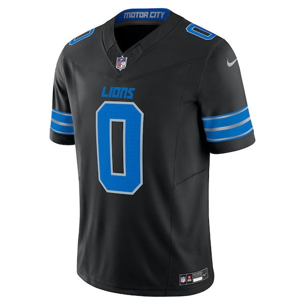Jahmyr Gibbs Detroit Lions Nike 2nd Alternate Vapor F.U.S.E. Limited Jersey - Black/Blue/White