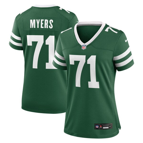 Josh Myers New York Jets Nike Women's Team Game Jersey - Legacy Green