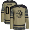 New York Islanders adidas Military Appreciation Team Authentic Custom Practice Jersey - Camo