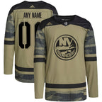 New York Islanders adidas Military Appreciation Team Authentic Custom Practice Jersey - Camo