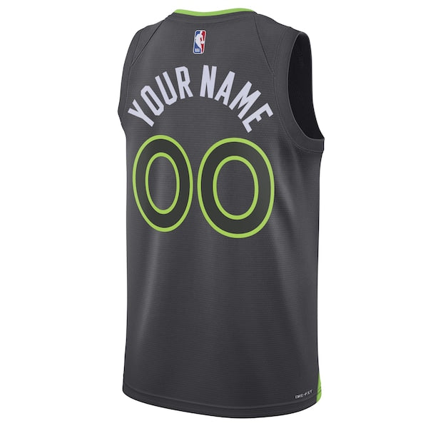 Minnesota Timberwolves Jordan Brand Unisex 2022/23 Swingman Custom Jersey - Statement Edition - Black