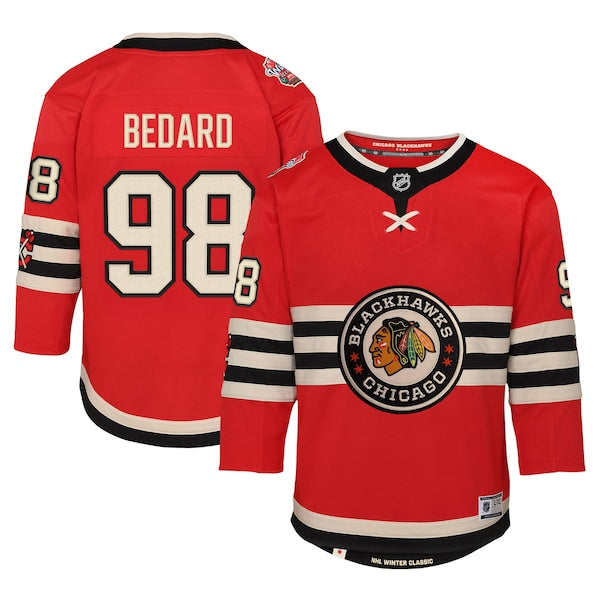 Connor Bedard Chicago Blackhawks Preschool 2025 NHL Winter Classic Premier Player Jersey - Red