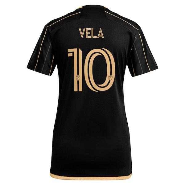Carlos Vela LAFC adidas Women's 2024 Primary Replica Player Jersey - Black