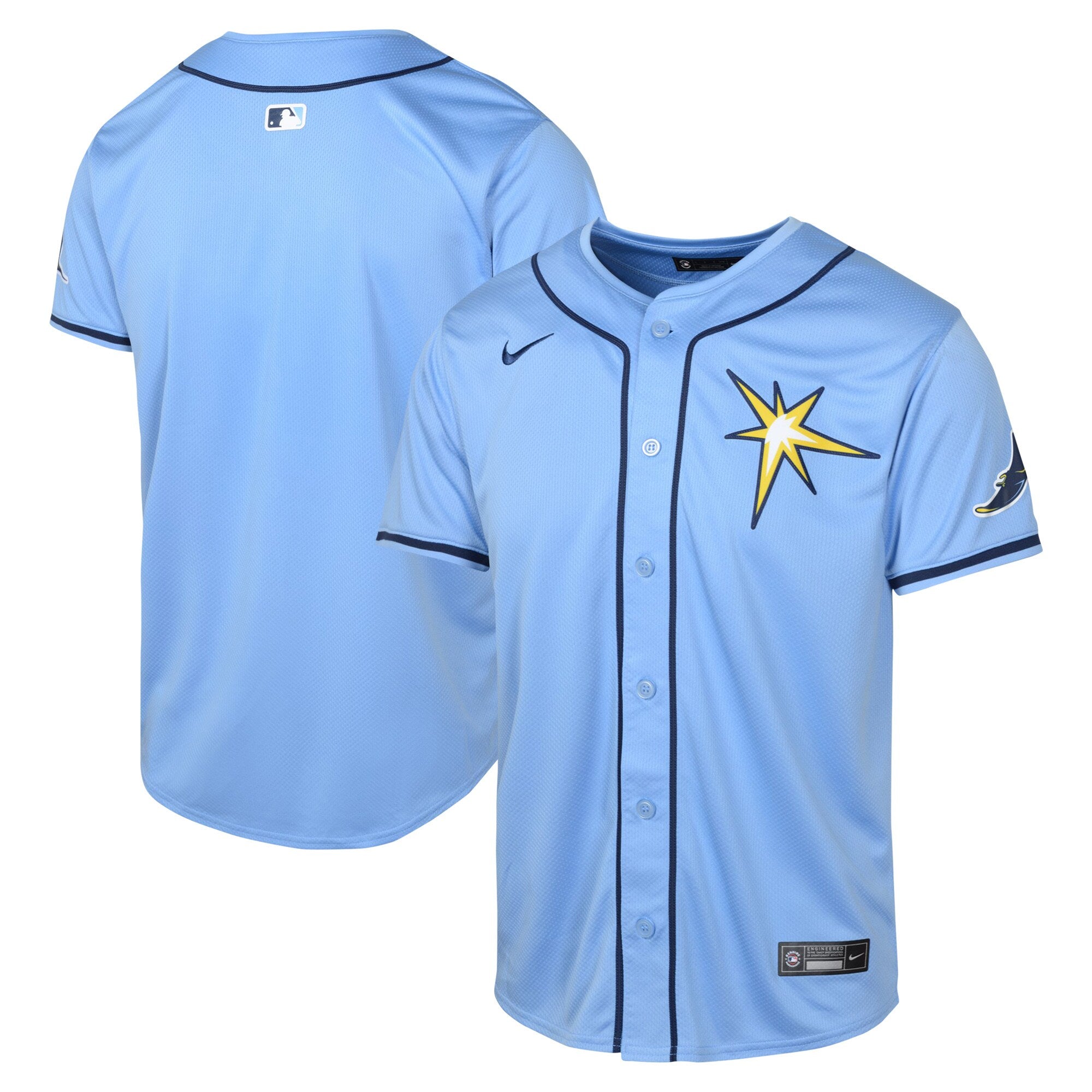 Tampa Bay Rays Youth Road Limited Jersey - Navy/Light Blue