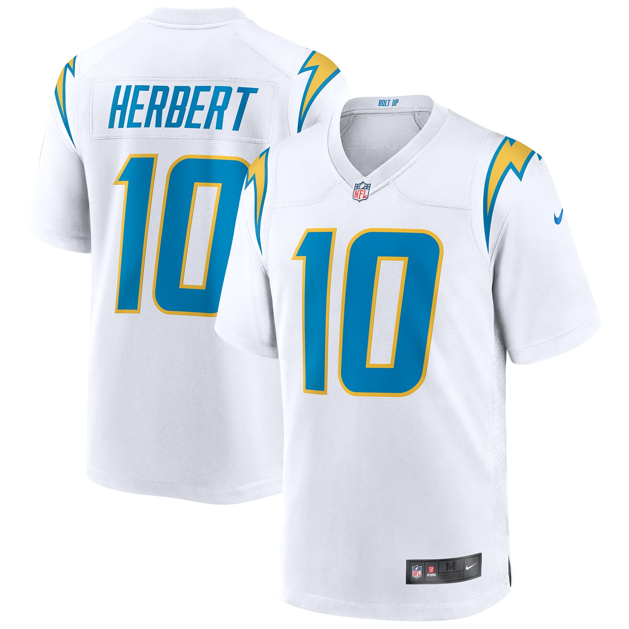 Justin Herbert Los Angeles Chargers Nike 2nd Alternate Game Jersey - Royal/Navy/White