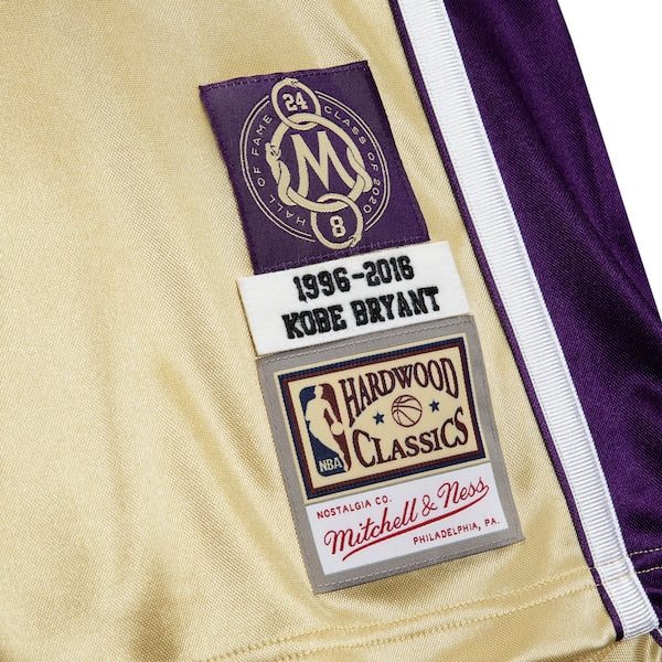 Kobe Bryant Los Angeles Lakers  Hall of Fame Class of 2020 #8 Authentic Jersey - Gold/Purple