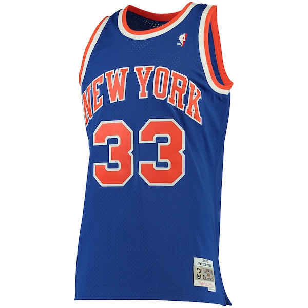 Patrick Ewing New York Knicks 1991/92 Big & Tall Hardwood Classics Swingman Jersey - Blue