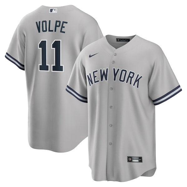 Anthony Volpe New York Yankees Nike Road Replica Jersey - Gray/White