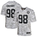 Maxx Crosby Las Vegas Raiders Nike Youth 2024 Salute to Service Game Jersey - Arctic Camo