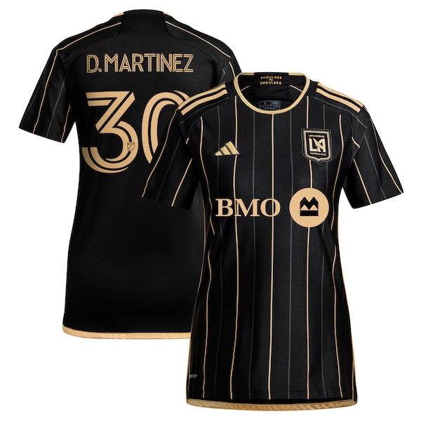 David Martinez LAFC adidas Women's 2024 Primary Replica Player Jersey - Black