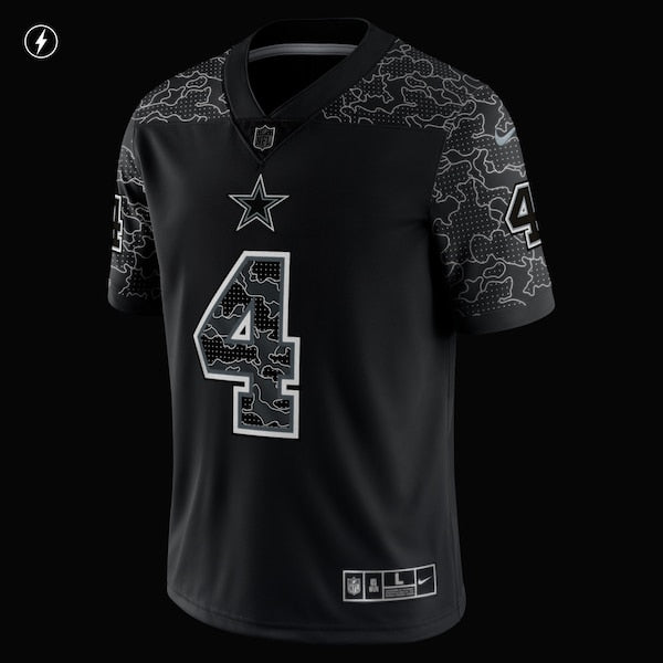 Dak Prescott Dallas Cowboys Nike RFLCTV Limited Jersey - Black