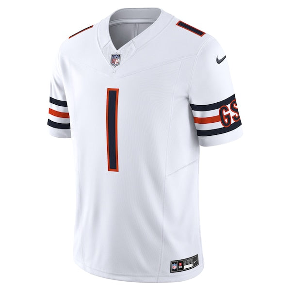 Justin Fields Chicago Bears Nike Vapor F.U.S.E. Limited Jersey - White/Navy/Orange