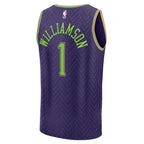 Zion Williamson New Orleans Pelicans  2024/25 Fast Break Player Jersey - City Edition - Purple