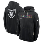 Las Vegas Raiders Nike 2025 NFL Crucial Catch Sideline Standard Issue Dri-FIT Hoodie - Black