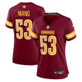 Lucas Niang Washington Commanders Nike Women's Team Game Jersey -  Burgundy