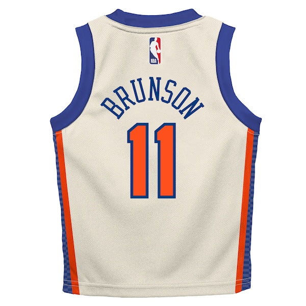 Jalen Brunson New York Knicks Nike Preschool 2025/26 City Edition Swingman Jersey - Cream