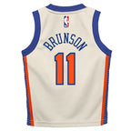Jalen Brunson New York Knicks Nike Infant 2025/26 City Edition Swingman Jersey - Cream