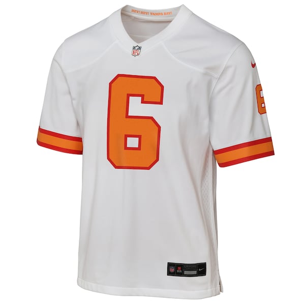 Baker Mayfield '76 Tampa Bay Buccaneers Youth  Game Jersey - White