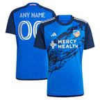 FC Cincinnati adidas 2024 River Kit Replica Custom Jersey - Blue