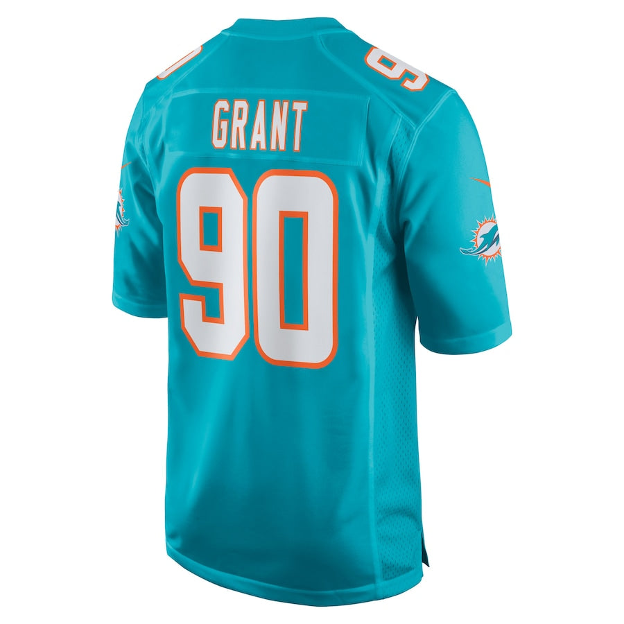 Kenneth Grant Miami Dolphins Nike 2025 NFL Draft First Round Pick  Game Jersey - Aqua