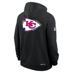 Kansas City Chiefs Nike Tall 2025 NFL Crucial Catch Sideline Standard Issue Dri-FIT Hoodie - Black