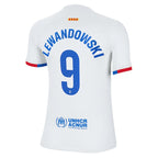 Robert Lewandowski Barcelona Nike Youth 2023/24 Away Replica Jersey - White