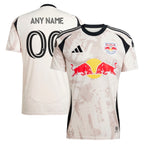 New York Red Bulls adidas 2025 Stone Kit Replica Custom Jersey - Tan