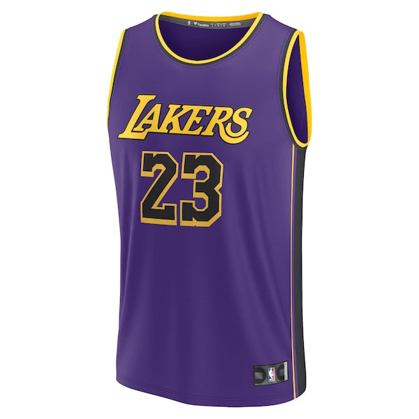 LeBron James Los Angeles Lakers  2022/23 Fast Break Replica Jersey - Statement Edition - Purple