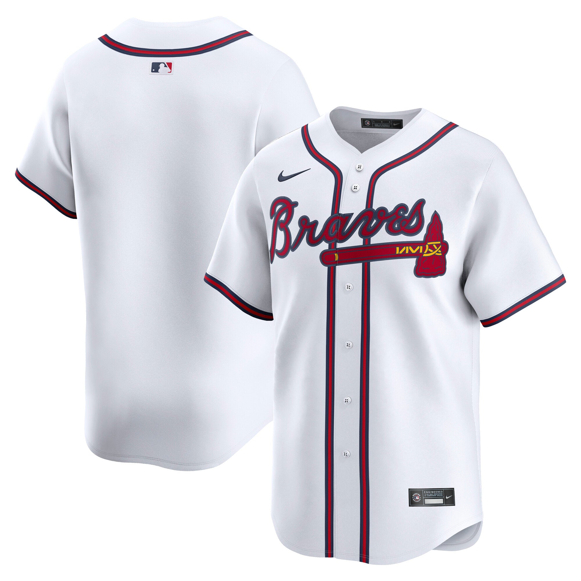Atlanta Braves Nike Road Limited Jersey - Gray/White