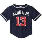 Ronald Acuña Jr. Atlanta Braves Nike Toddler Alternate Replica Player Jersey - Navy