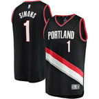 Anfernee Simons Portland Trail Blazers  Youth Fast Break Player Jersey - Icon Edition - Black