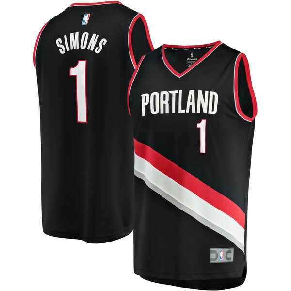 Anfernee Simons Portland Trail Blazers  Youth Fast Break Player Jersey - Icon Edition - Black