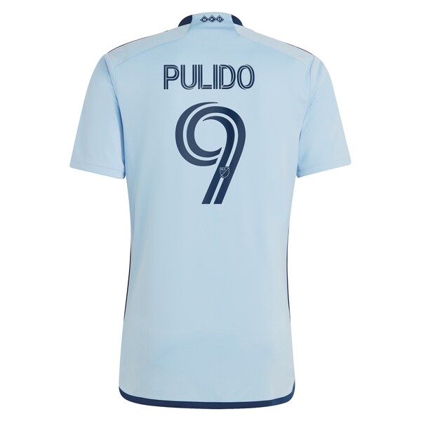 Alan Pulido Sporting Kansas City adidas 2024 Hoops 4.0 Replica Player Jersey - Light Blue
