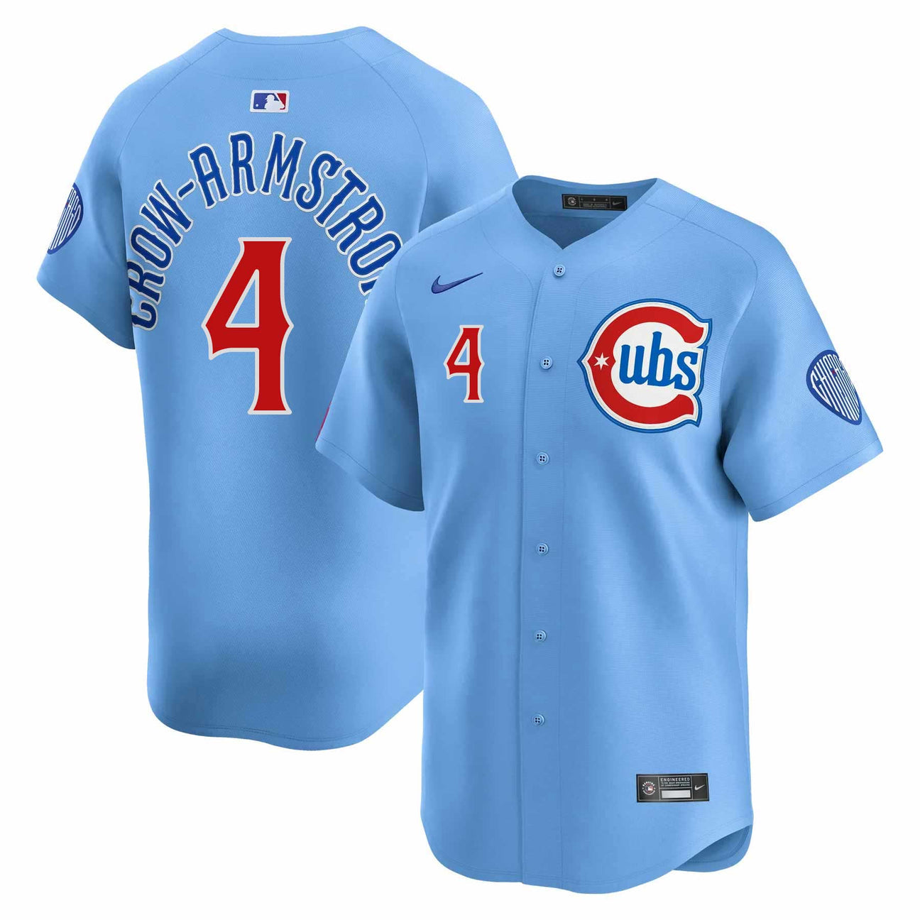 Pete Crow-Armstrong Chicago Cubs Nike Alternate 2 Limeted Player Jersey - Blue