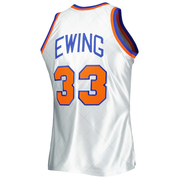 Patrick Ewing New York Knicks 1985/86 Hardwood Classics 75th Anniversary Swingman Jersey - Platinum