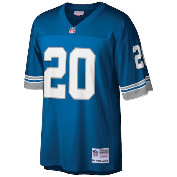 Barry Sanders Detroit Lions Big & Tall 1996 Retired Player Replica Jersey - Blue/White